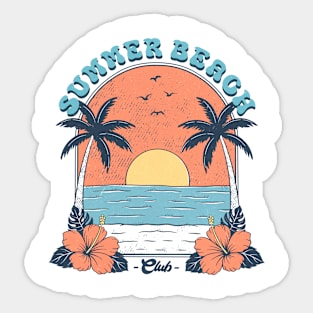 Summer beach Club Sticker